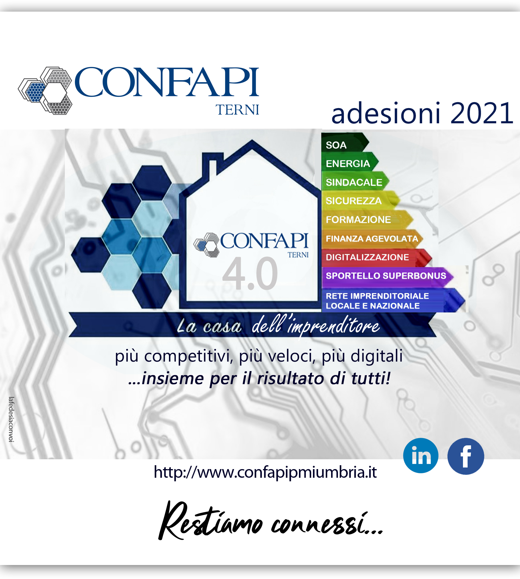 Confapi Terni 2021: più competitivi, più veloci, più digitali... insieme per il risultato di tutti