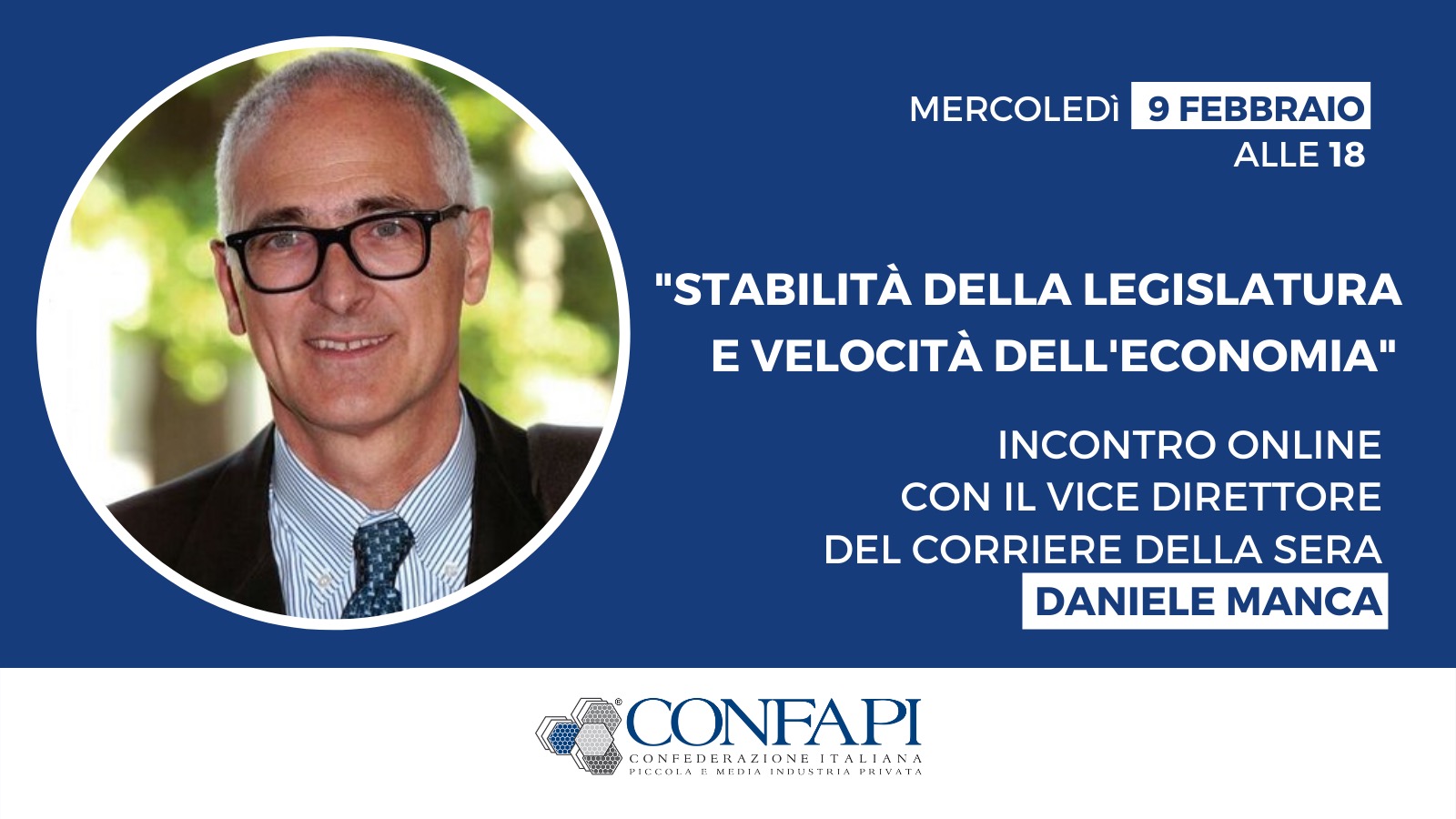 INCONTRO ONLINE CON DANIELE MANCA