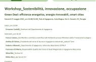 GREEN DEAL - SOSTENIBILITÀ, INNOVAZIONE, OCCUPAZIONE