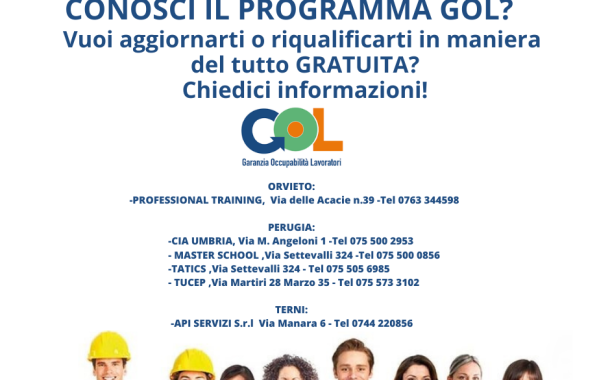 Programma GOL: interventi per la riqualificazione al lavoro