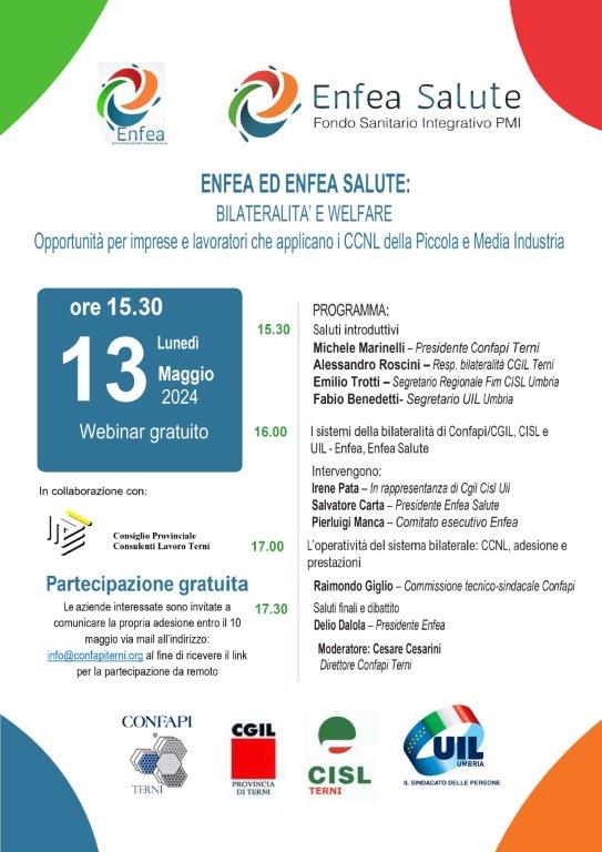 Webinar Enfea 13 maggio 2024